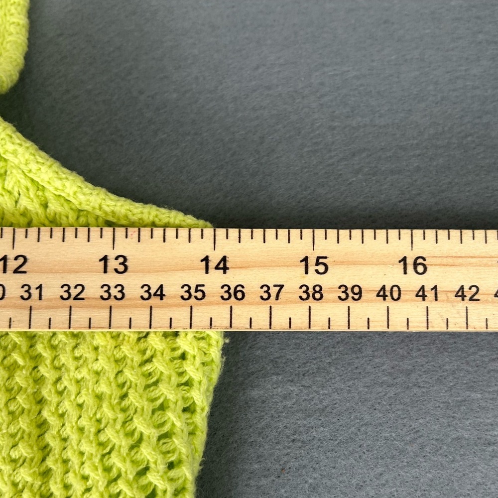 Rachel Zoe Crochet Maxi Dress Lime Green Sleeveless Boho Festival Resort Small - Picture 7 of 10
